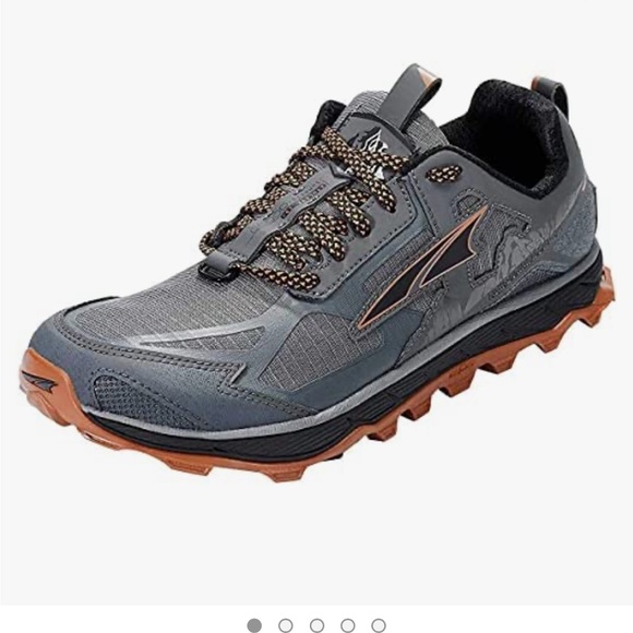 Altra Shoes Altra Lone Peak 45 Mens Size 3 Gray Orange Hiking Trail